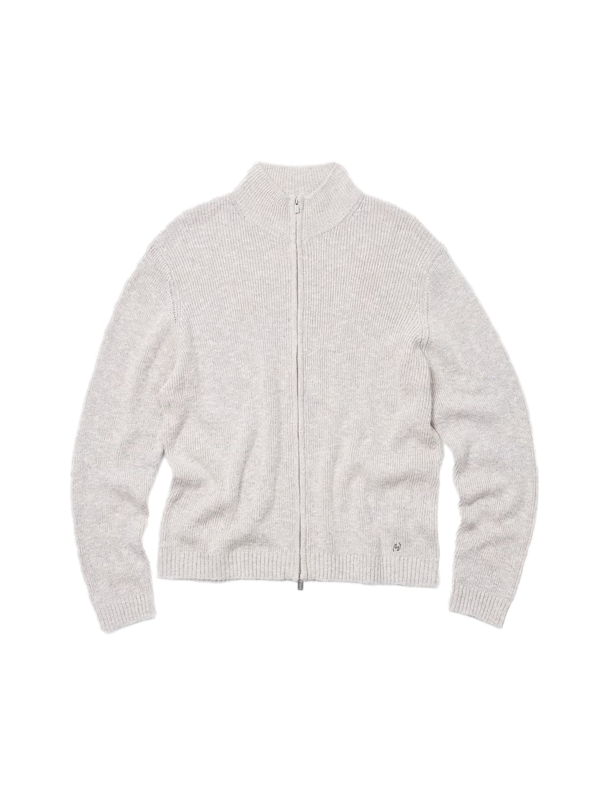 Holzweiler Atlantic Zip Cardigan Cardigan Beige Grå - modostore.no