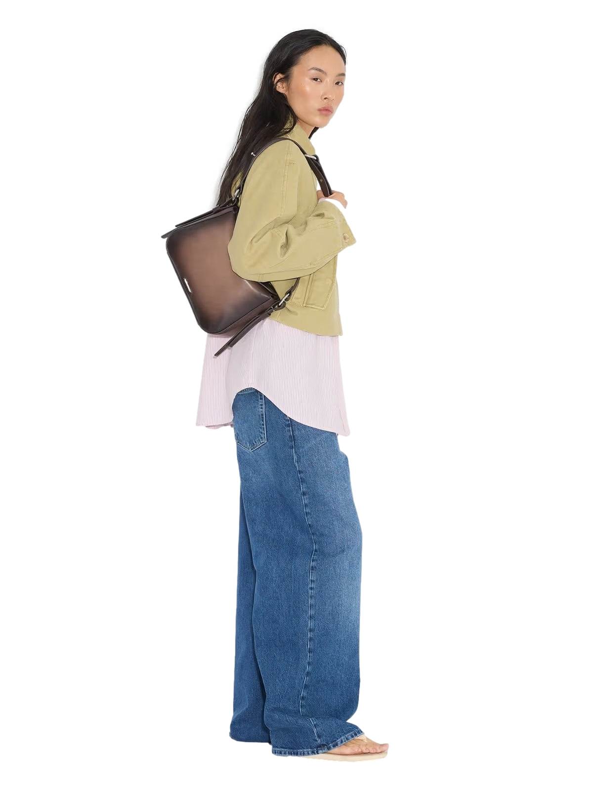 Holzweiler Bud Leather Bag Midi Veske Mørkebrun - modostore.no