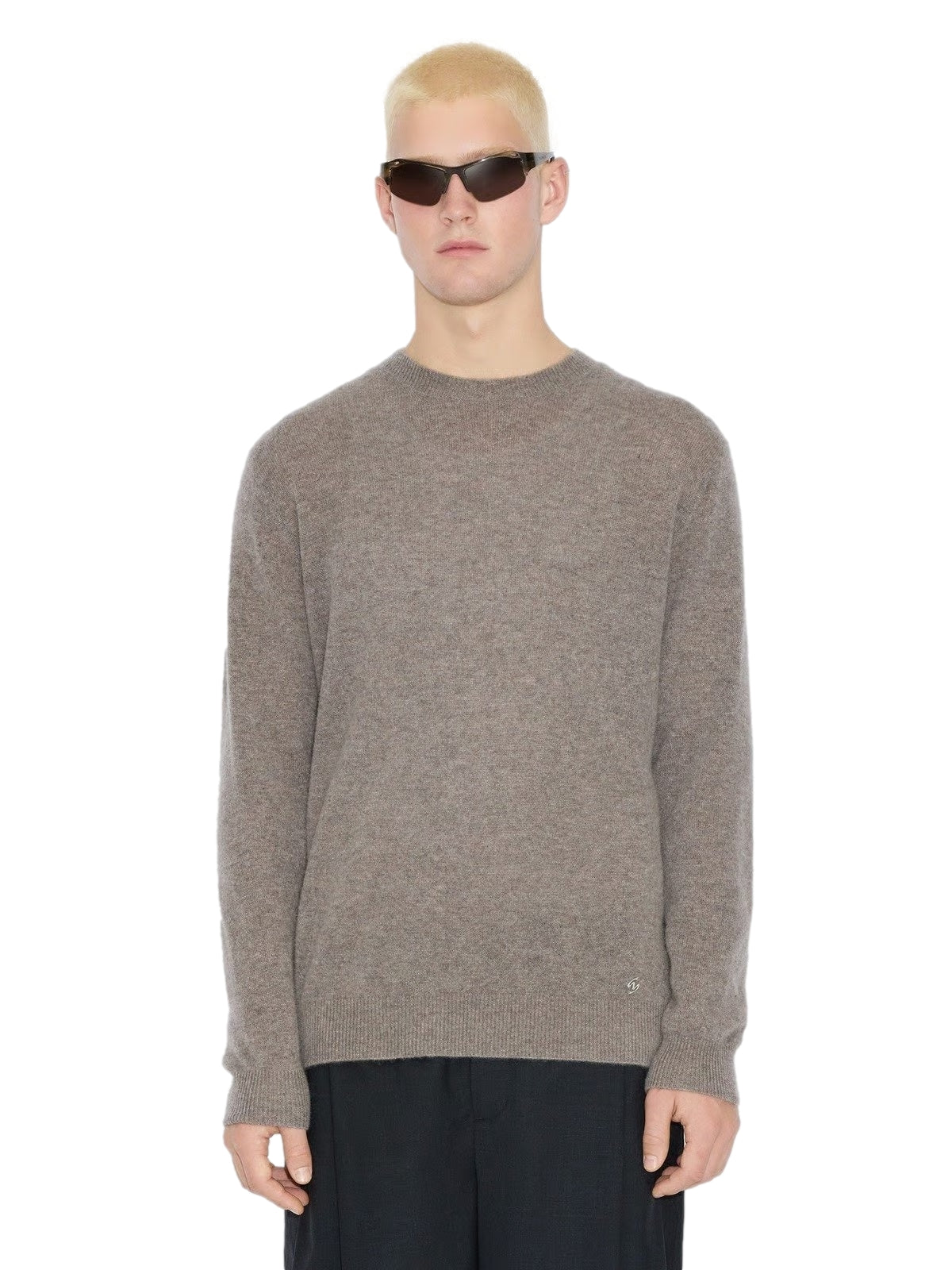 Holzweiler Cashmere Crew Genser Taupe - modostore.no