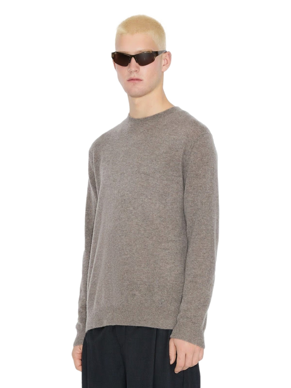 Holzweiler Cashmere Crew Genser Taupe - modostore.no