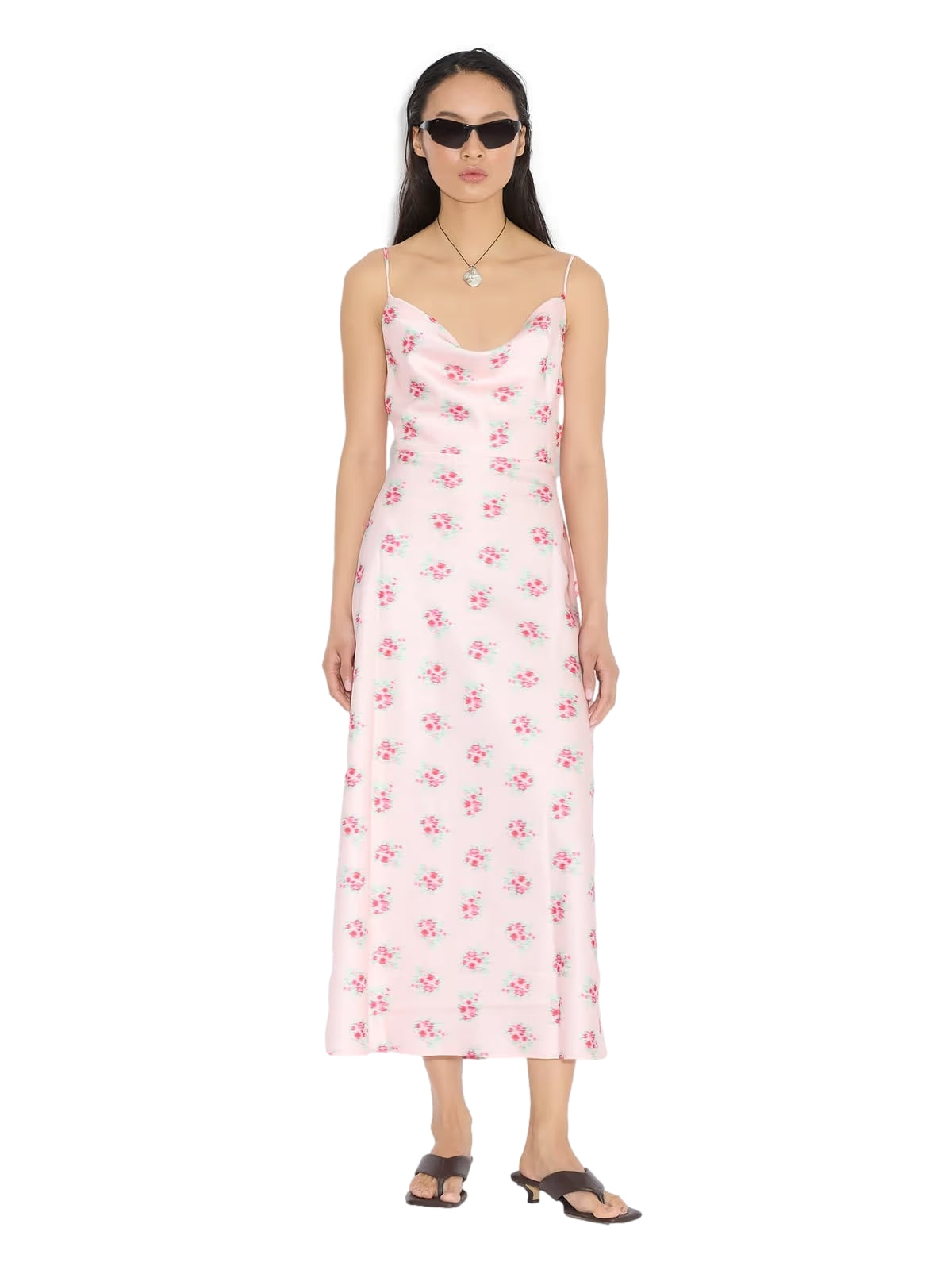 Holzweiler Eila Print Dress Kjole Rosa Mønster - modostore.no