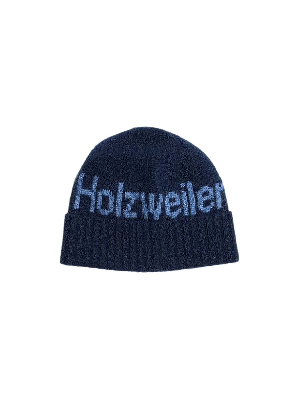 Holzweiler Haza Logo Beanie Lue Marine - modostore.no