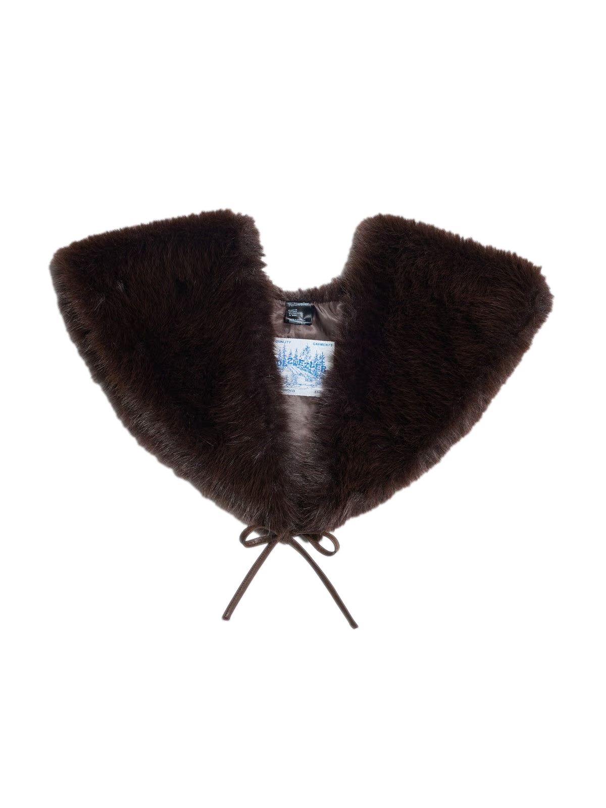 Holzweiler Kvig Furry Collar Skjerf Brun - modostore.no