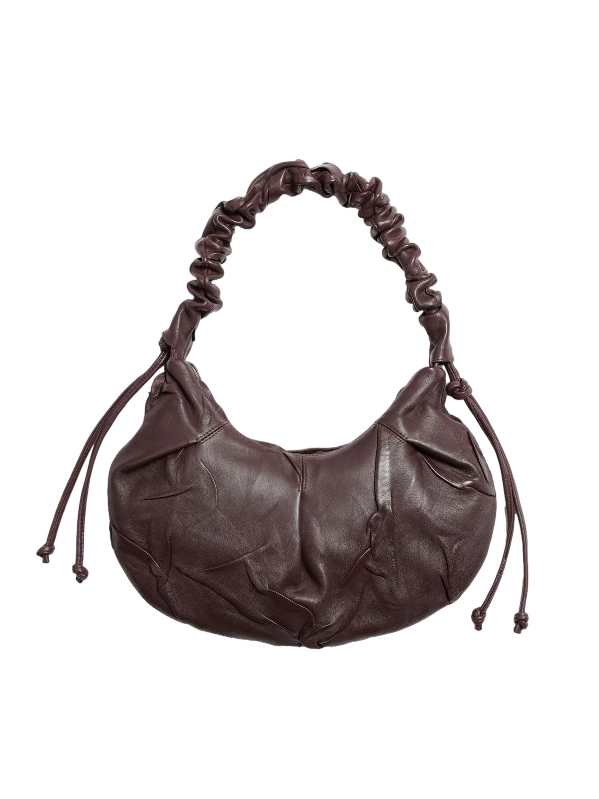 Holzweiler Leni Slouchy Leather Cocoon Leather Bag Veske Burgunder - modostore.no