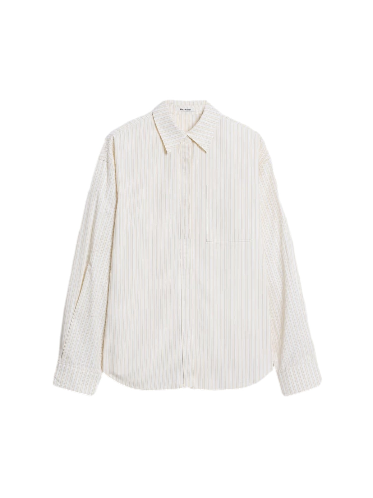 Holzweiler Loose Stripe Shirt Skjorte Lysegul - modostore.no