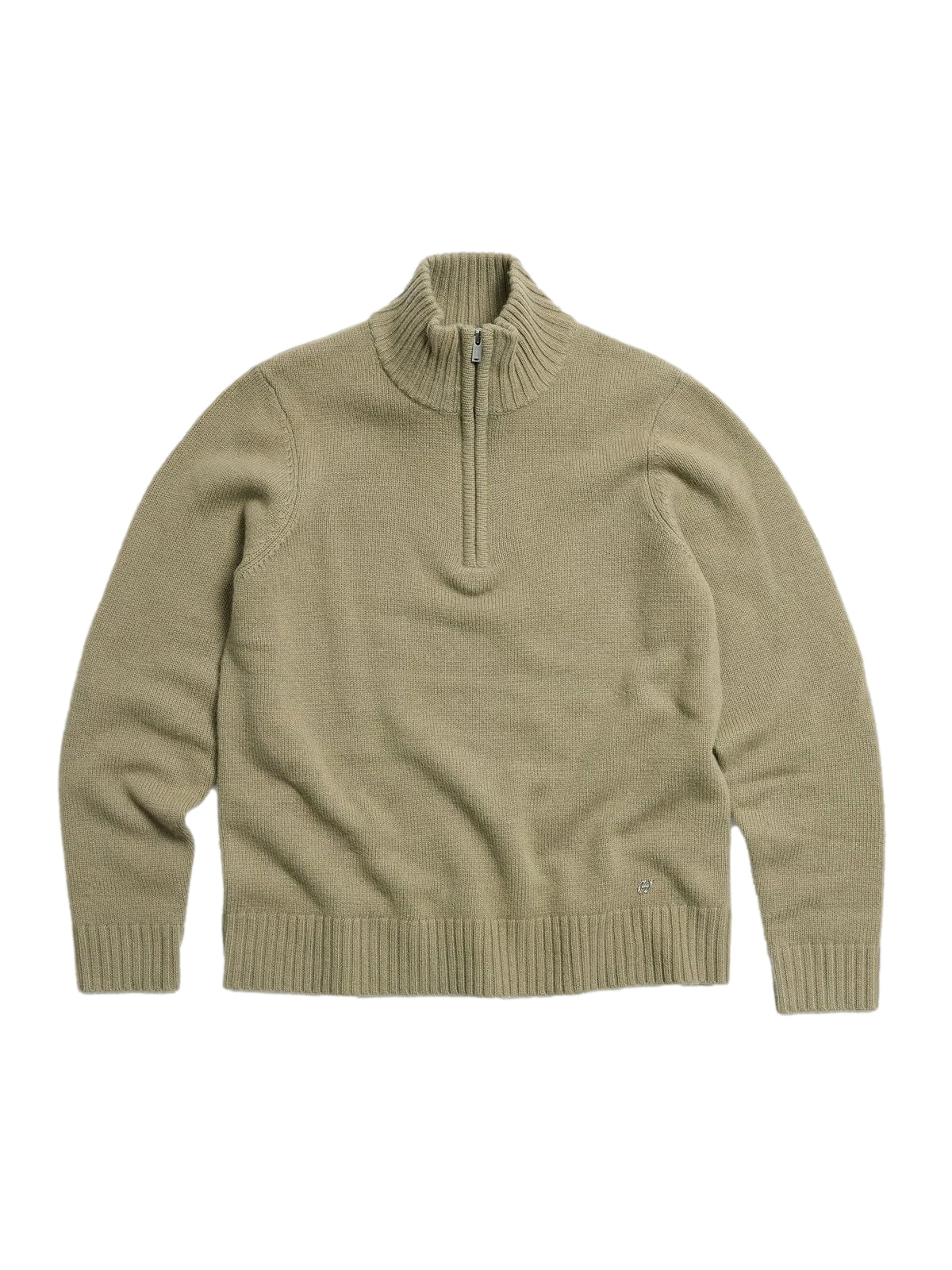 Holzweiler M. Wool Half Zip Genser Grønn - modostore.no