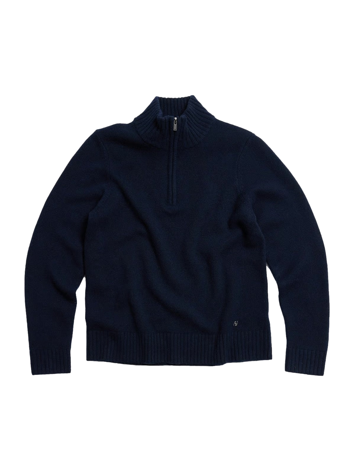 Holzweiler M. Wool Half Zip Genser Navy - modostore.no