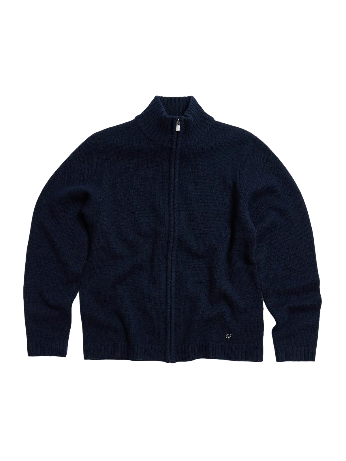 Holzweiler M. Wool Zip Cardigan Cardigan Navy - modostore.no