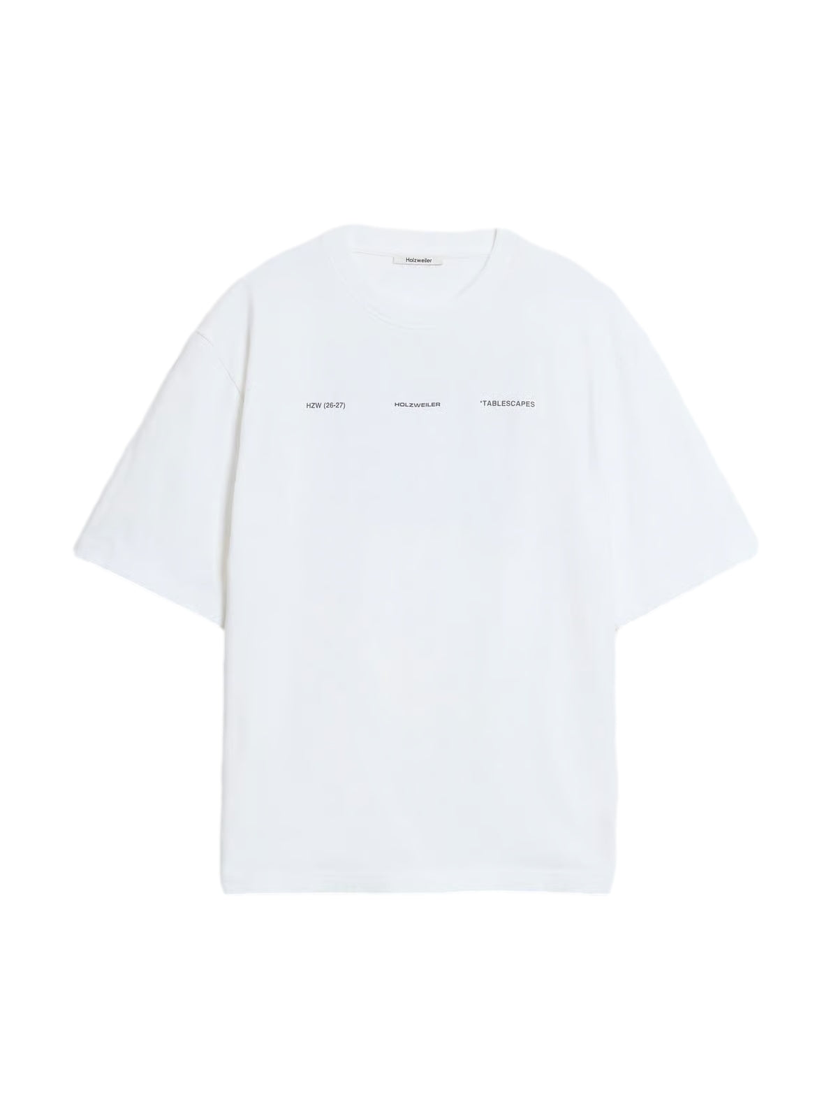 Holzweiler Ranger National Paint Tee T-shirt Hvit Og Grønn - modostore.no