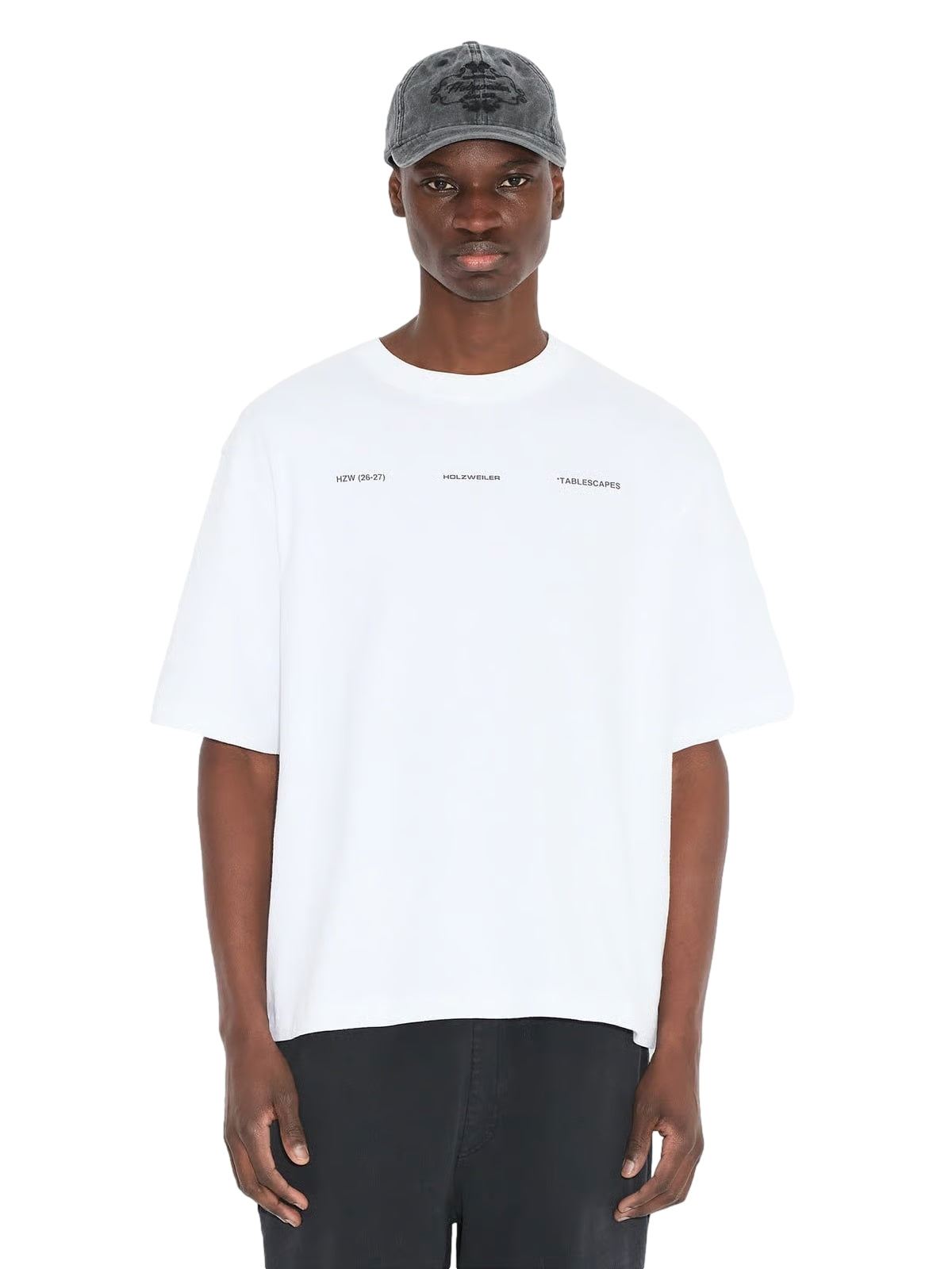 Holzweiler Ranger National Paint Tee T-shirt Hvit Og Grønn - modostore.no