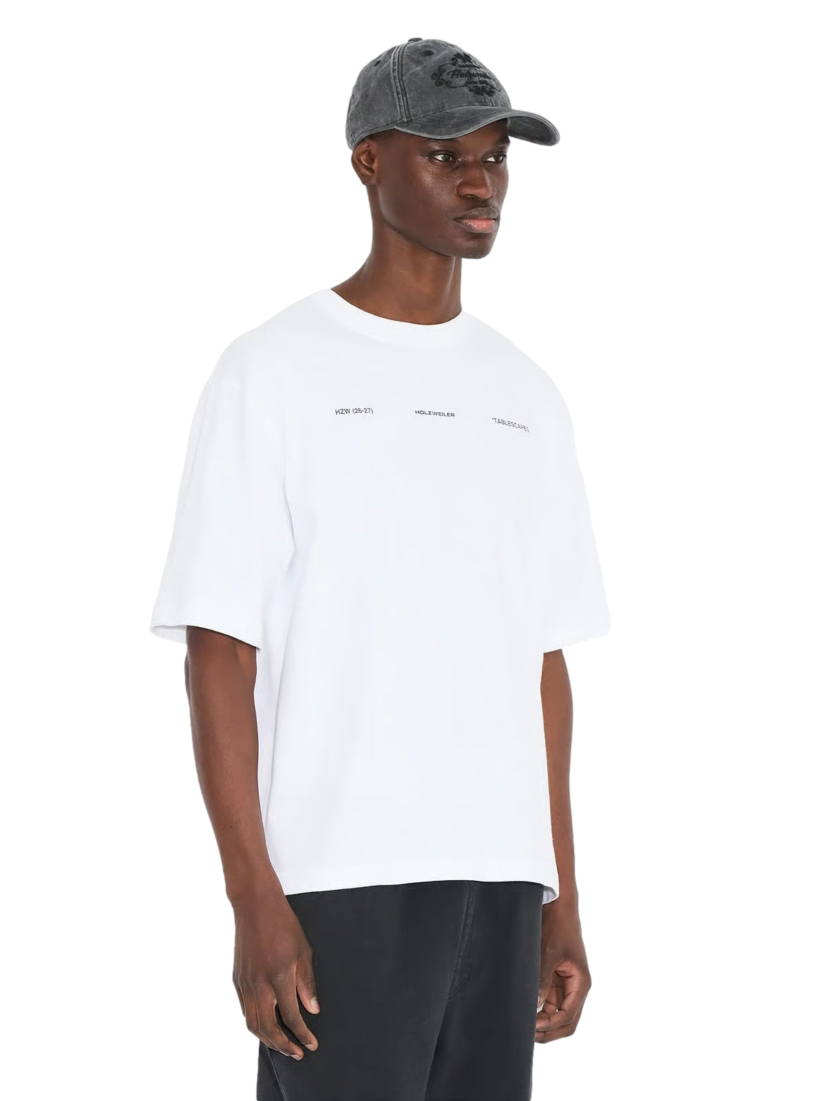 Holzweiler Ranger National Paint Tee T-shirt Hvit Og Grønn - modostore.no