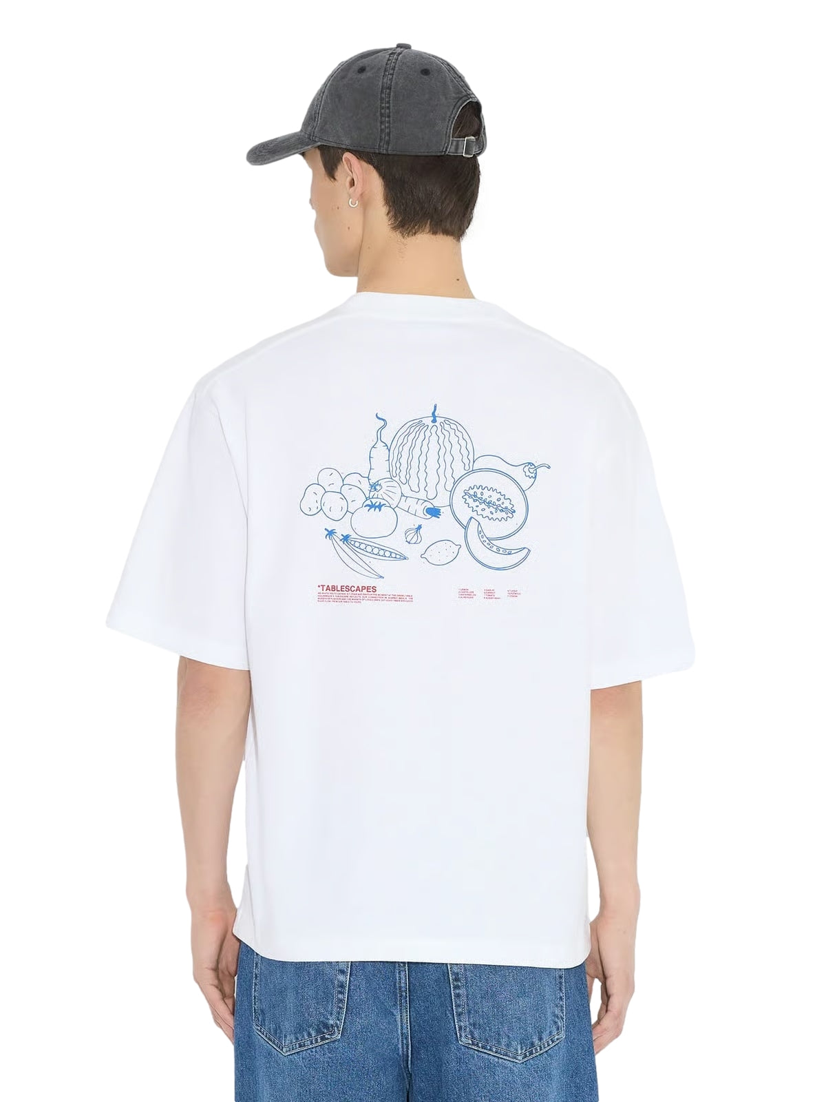 Holzweiler Ranger National Sketch Tee T-shirt Hvit Og Rød - modostore.no