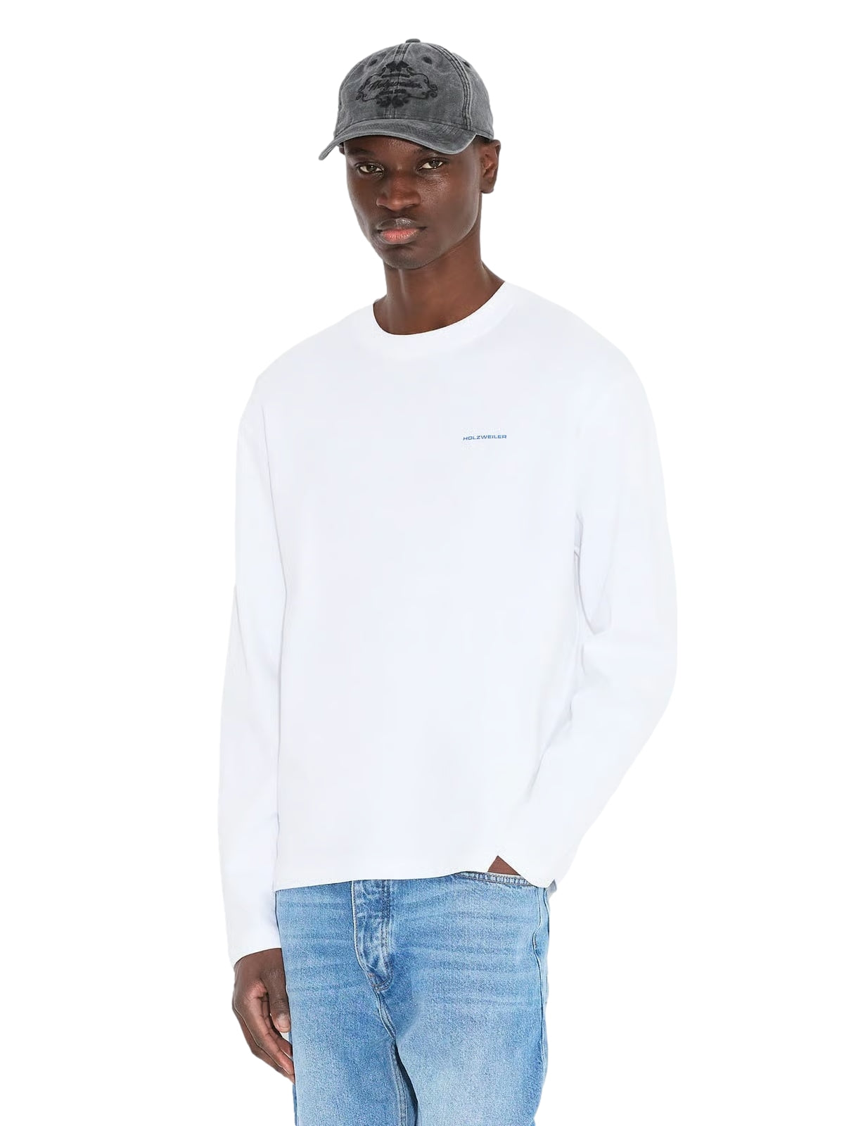 Holzweiler Ranger Table LS Genser Hvit Og Blå - modostore.no