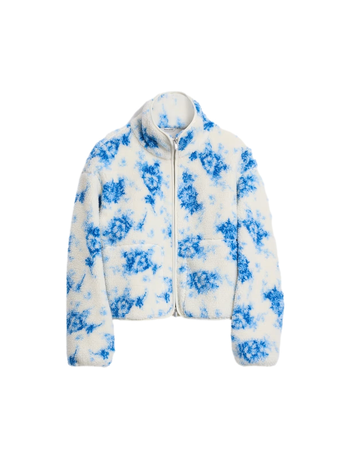 Holzweiler Rype Fleece Jacket Jakke Hvit Og Blå - modostore.no