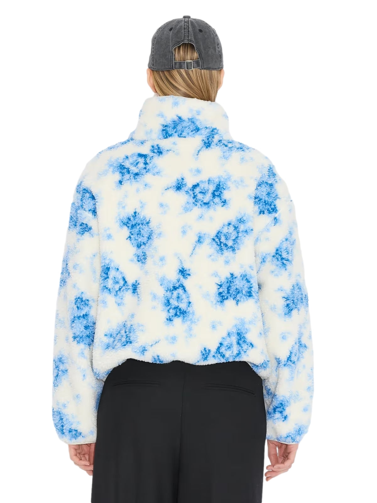 Holzweiler Rype Fleece Jacket Jakke Hvit Og Blå - modostore.no