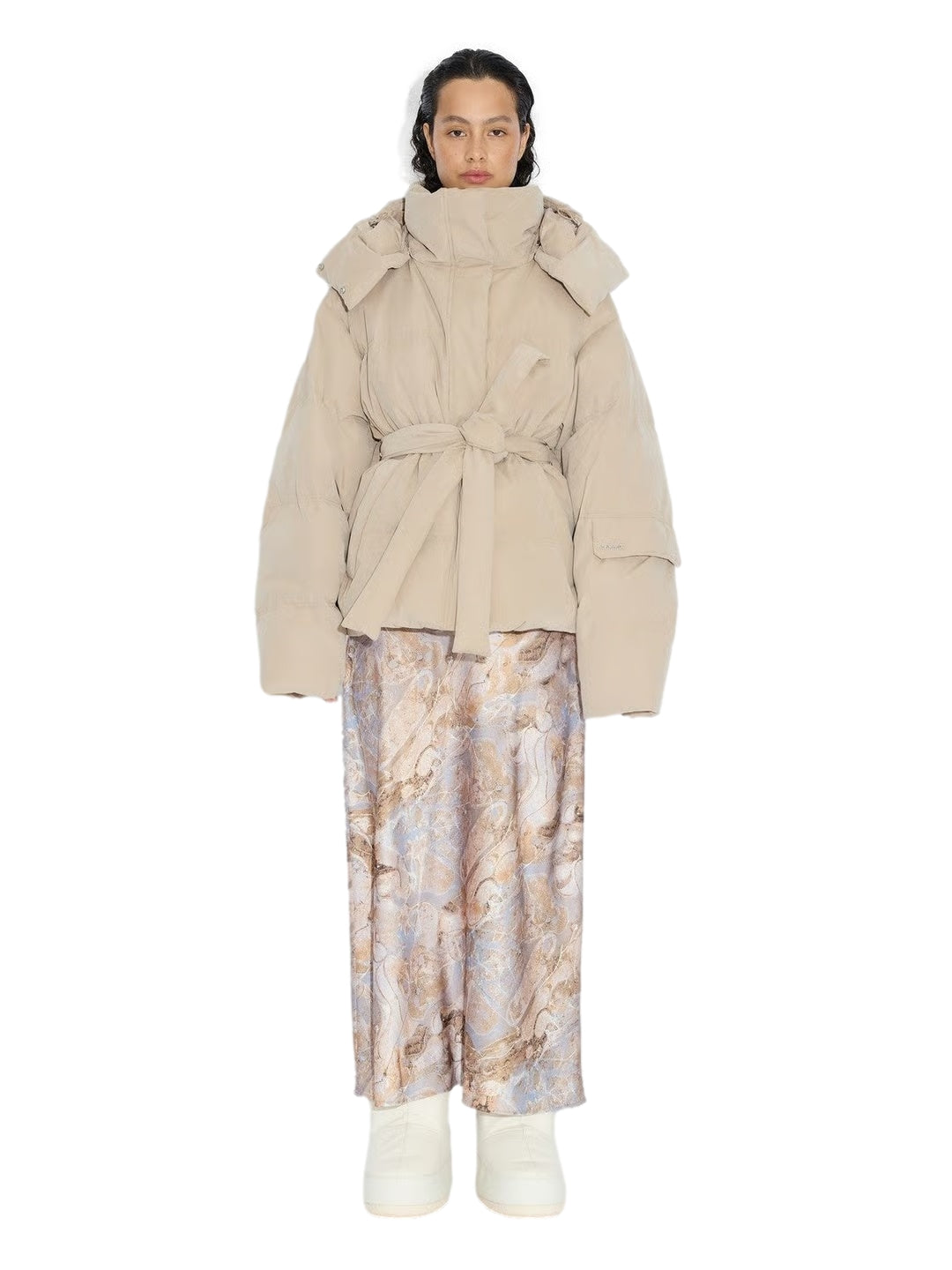 Holzweiler Steilia Brushed Down Jkt Jakke Beige - modostore.no
