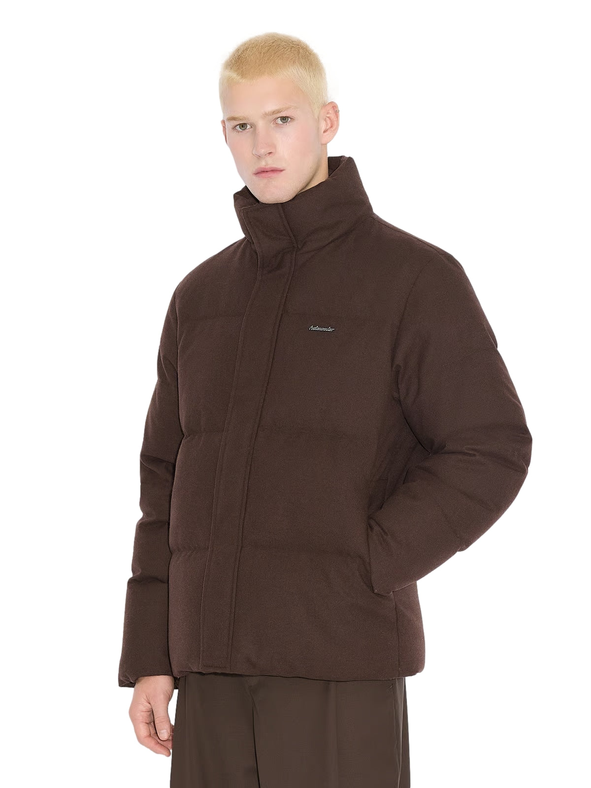 Holzweiler Tech Wool Down Jacket Jakke Brun - modostore.no