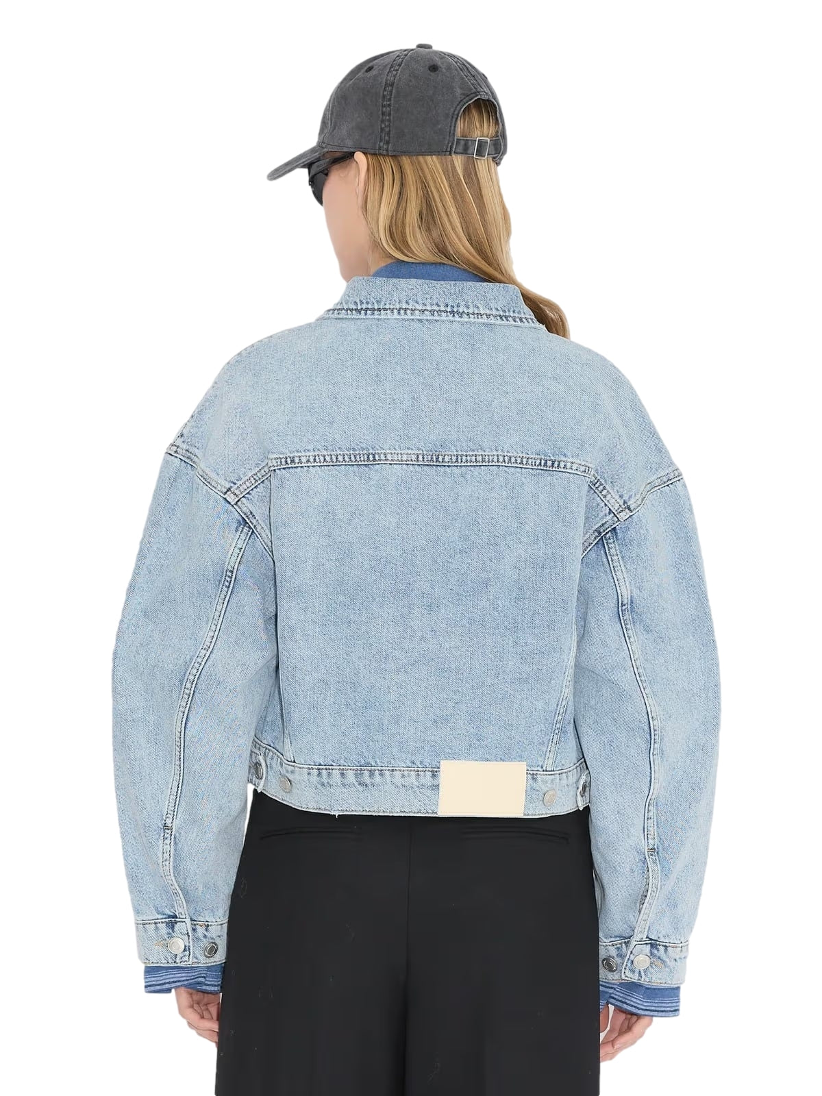 Holzweiler W Cropped Denim Jacket Jakke Lyseblå - modostore.no
