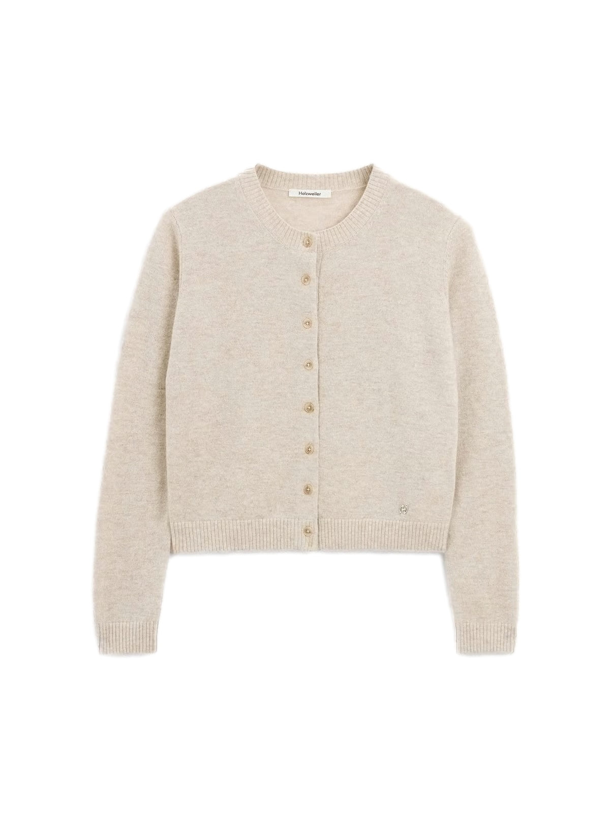 Holzweiler W Slim Cashmere Cardigan Cardigan Sand - modostore.no