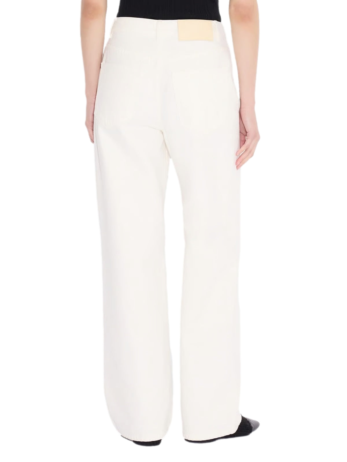 Holzweiler W Wide-Leg Jeans Jeans Ecru - modostore.no