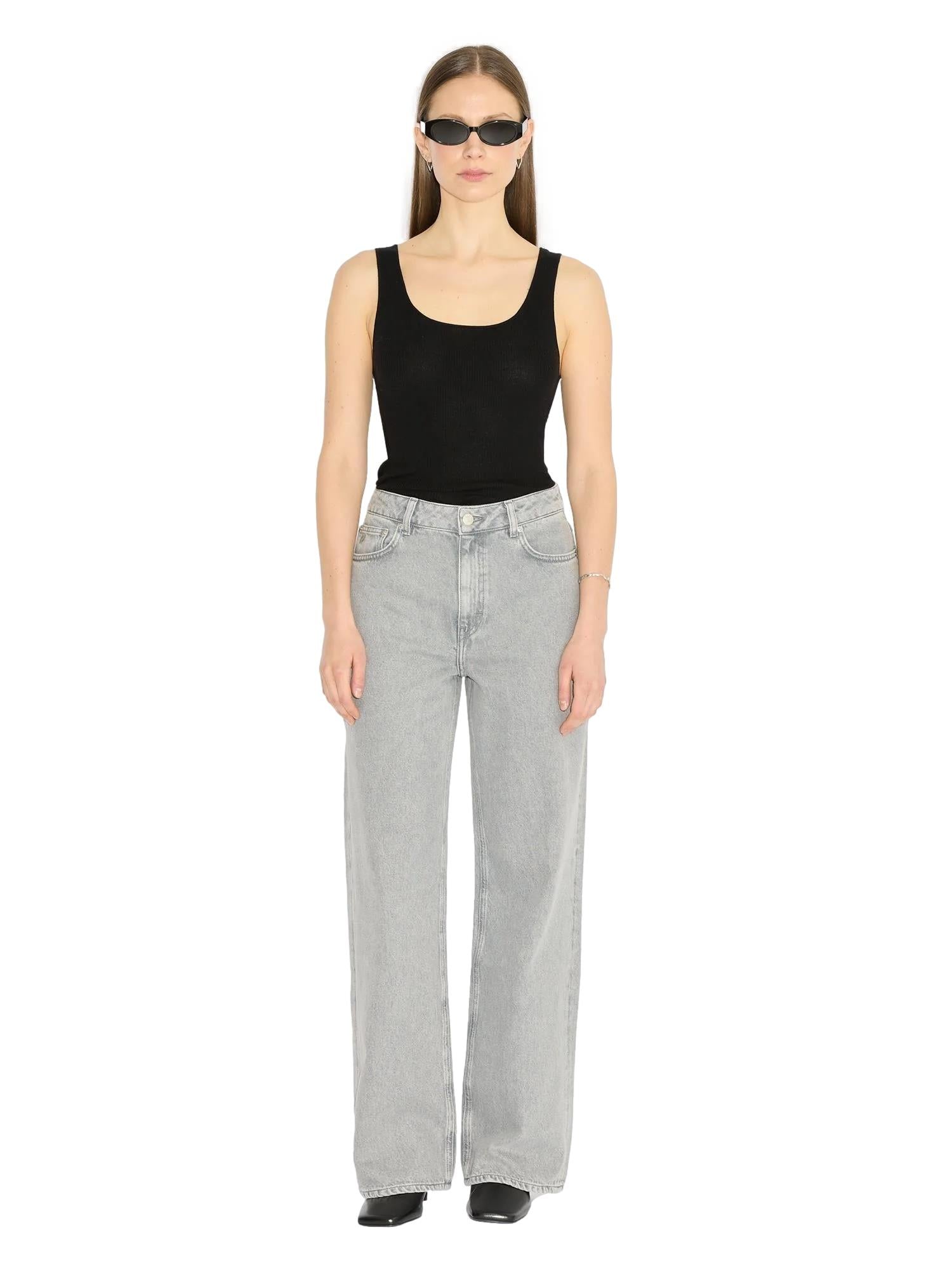 Holzweiler W Wide-Leg Jeans Jeans Grå Denim - modostore.no