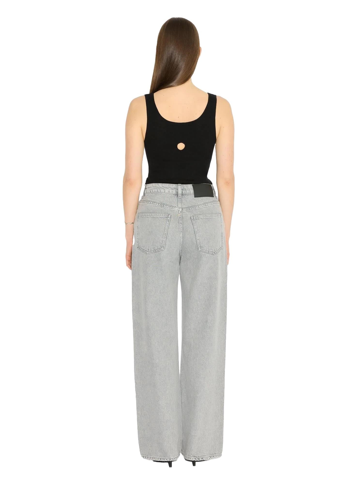 Holzweiler W Wide-Leg Jeans Jeans Grå Denim - modostore.no