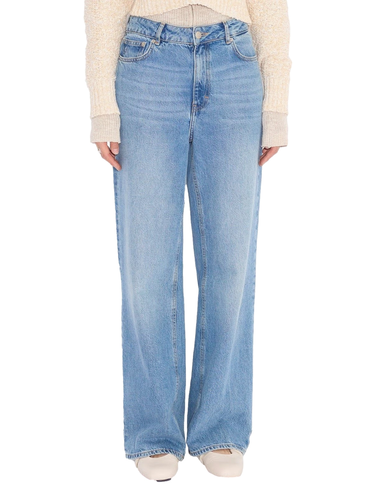 Holzweiler W Wide-Leg Jeans Jeans Lyseblå - modostore.no
