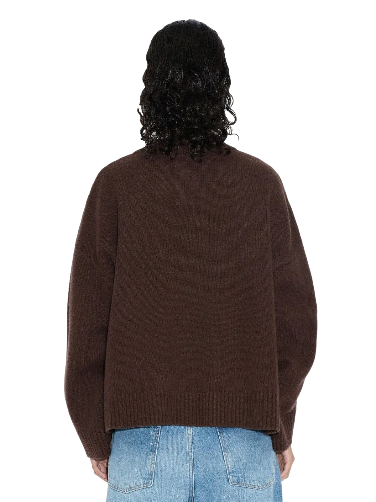 Holzweiler W Wool Wide Cardigan Cardigan Brun - modostore.no