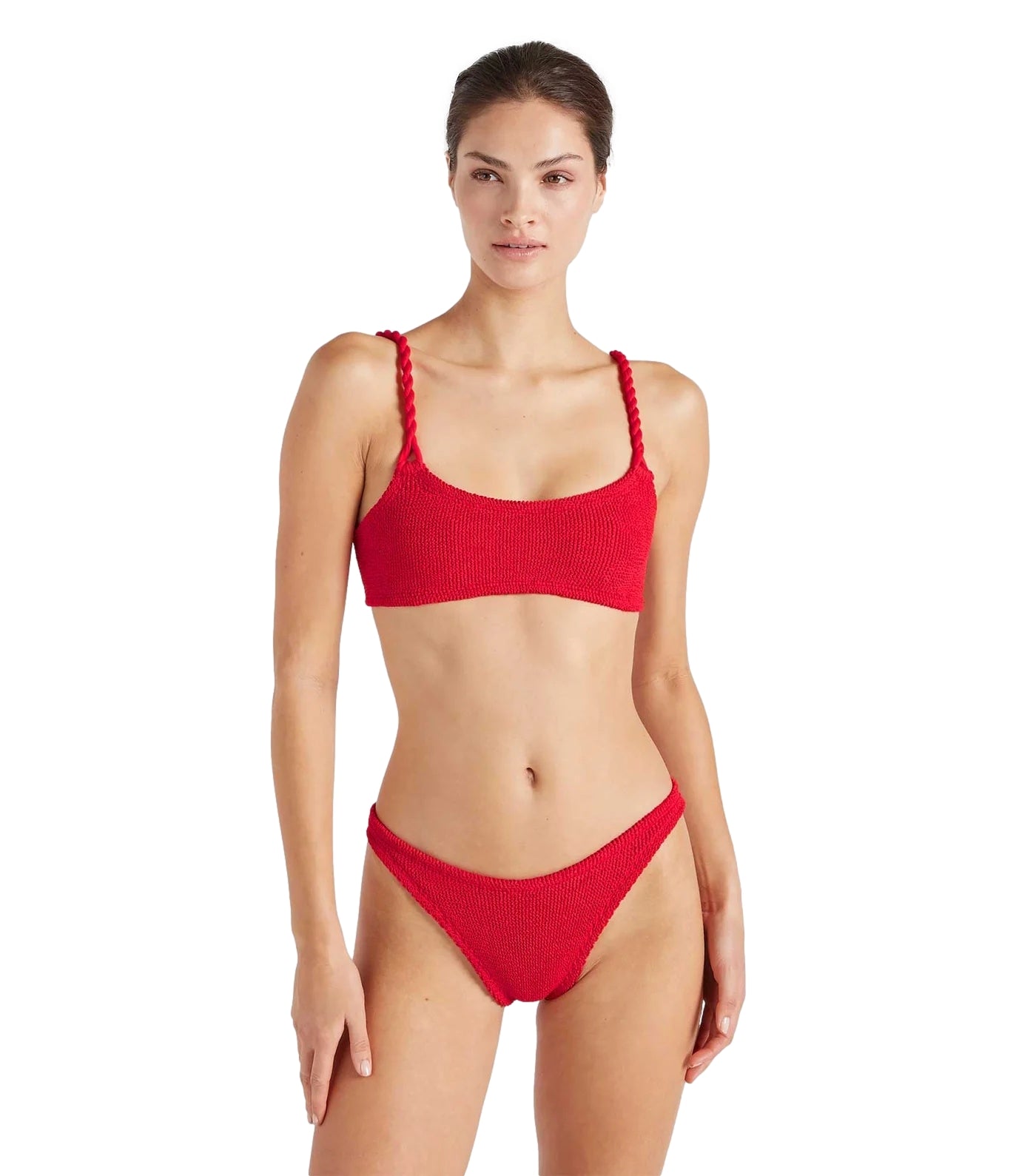 Hunza G Phoebe Bikini Red Bikini Rød - modostore.no