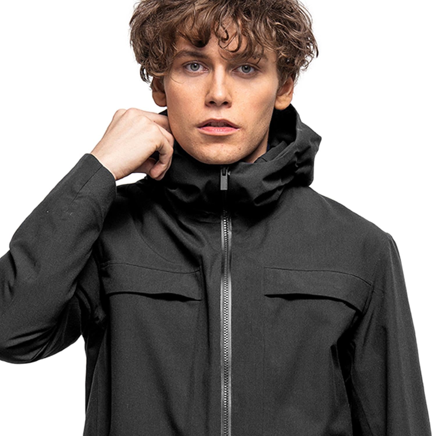 Johnny Love Peter Short Parka Jakke Sort - modostore.no