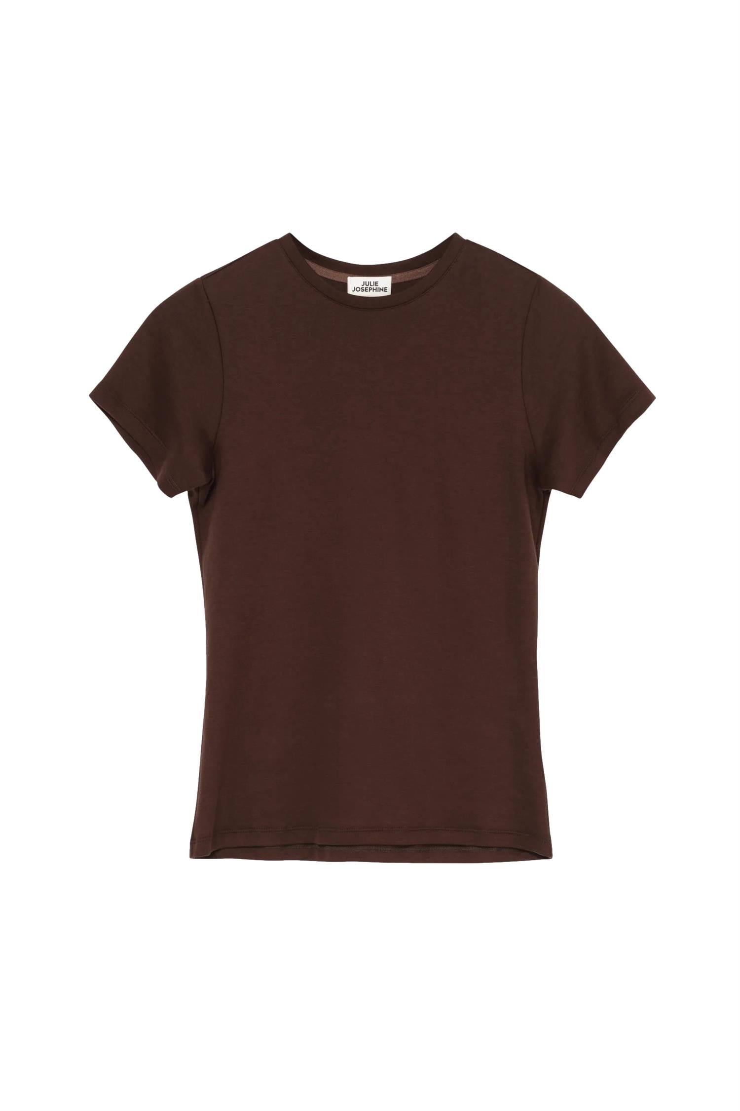 Julie Josephine Agnes Tee T-shirt Brun - modostore.no