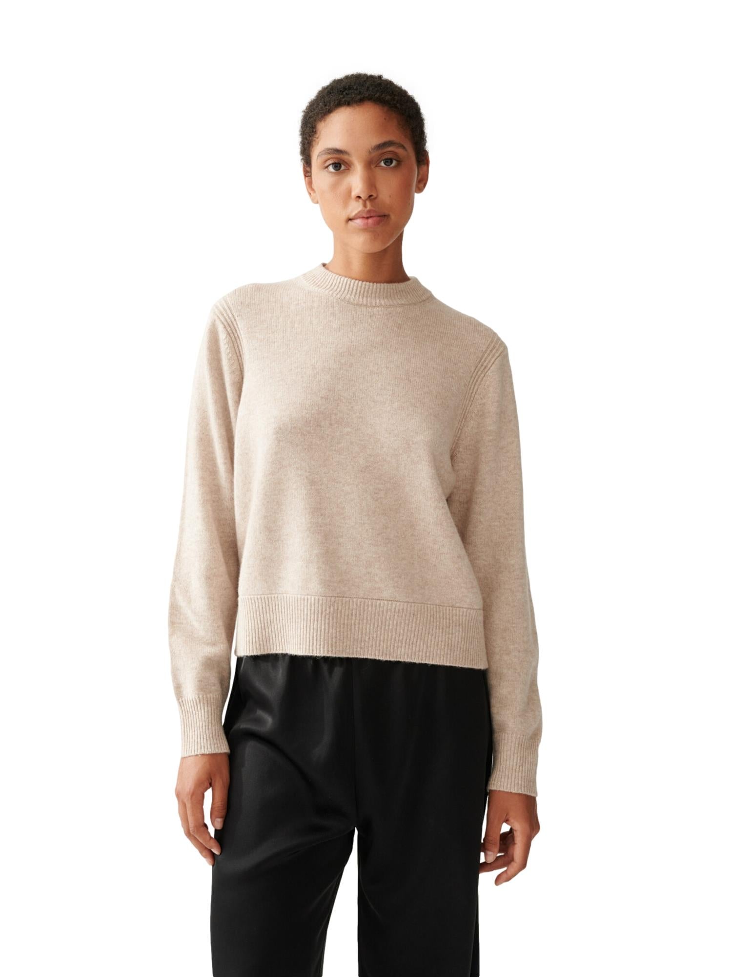 Julie Josephine Alma Sweater Genser Ecru - modostore.no