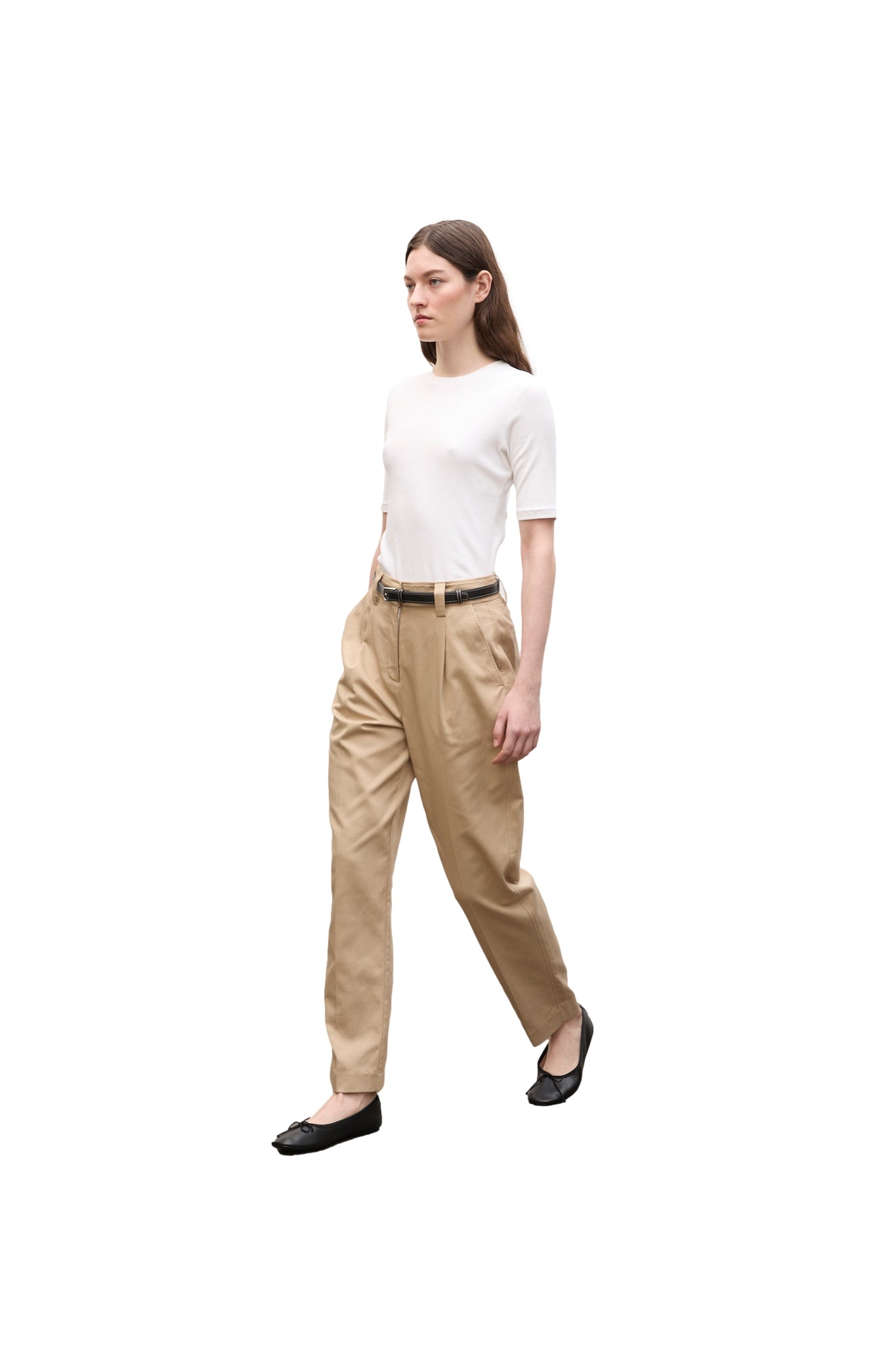 Julie Josephine Classic Twill Chino Bukse Beige - modostore.no