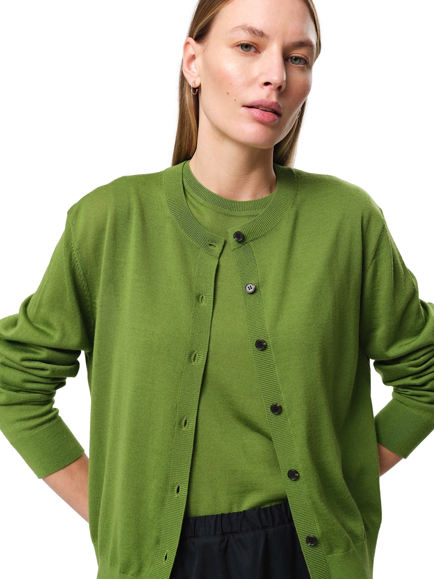 Julie Josephine Lilja Merino Cardigan Cardigan Grønn | modostore.no