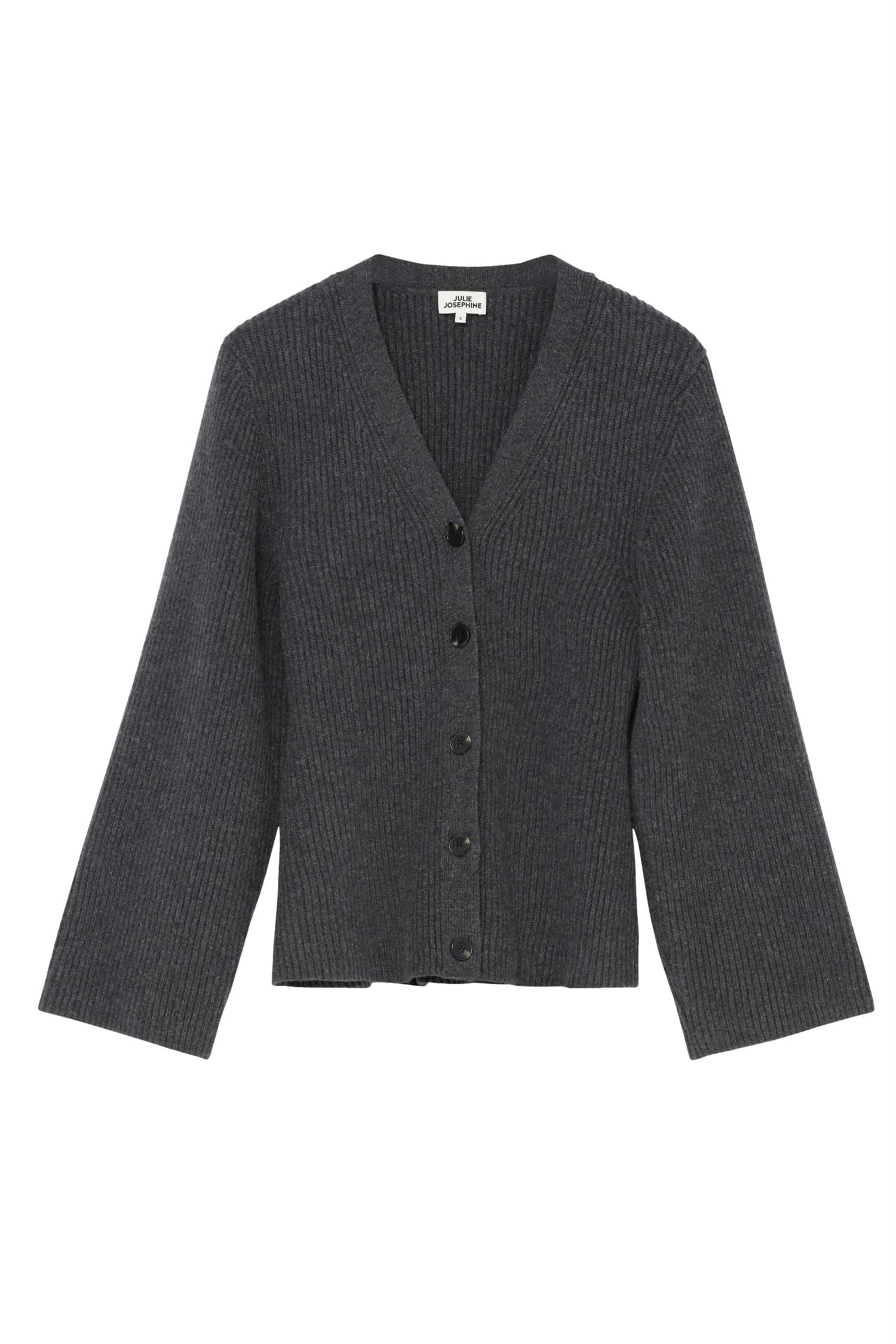 Julie Josephine Ragna Cardigan Cardigan Mørkegrå - modostore.no