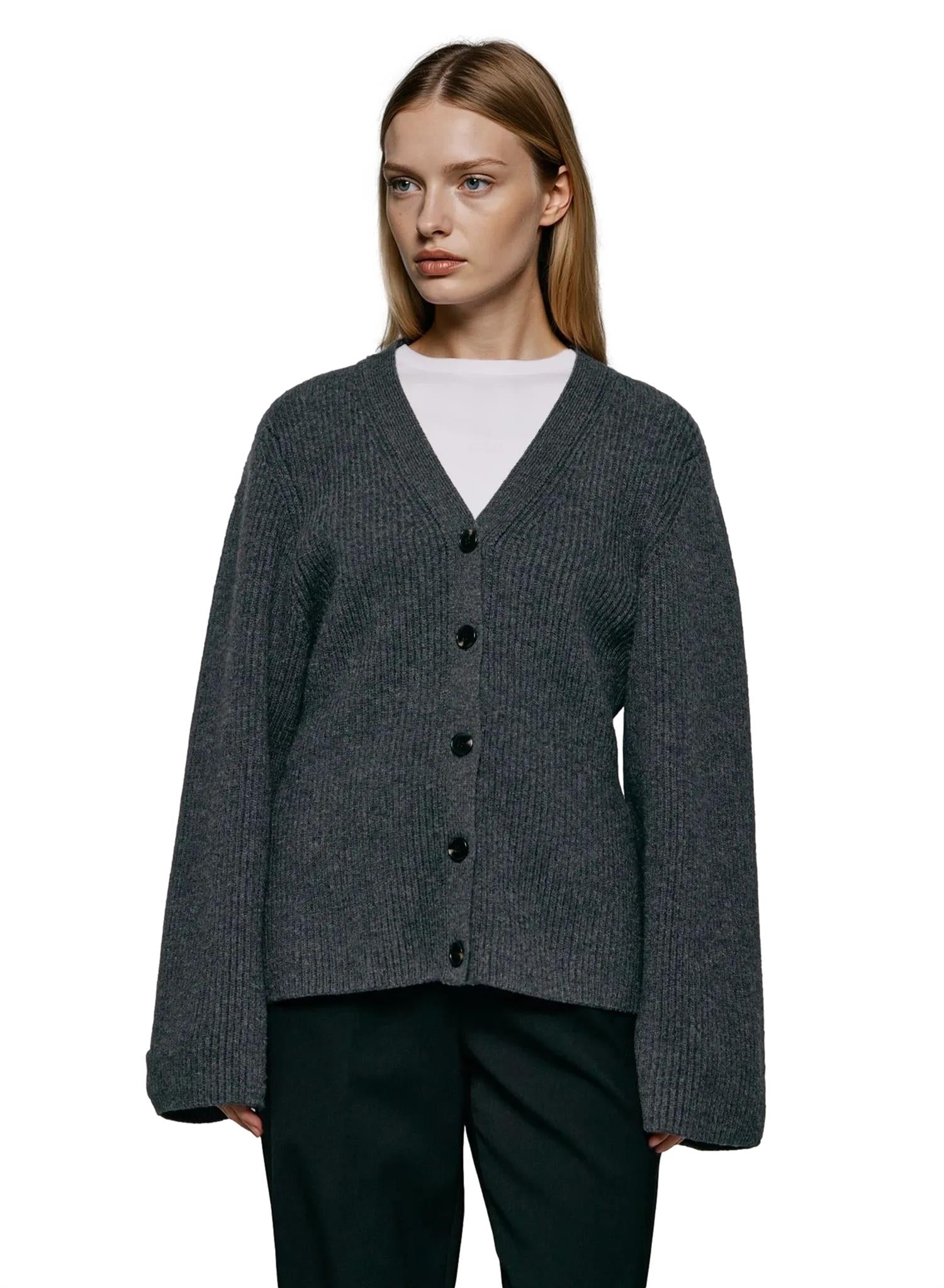 Julie Josephine Ragna Cardigan Cardigan Mørkegrå - modostore.no