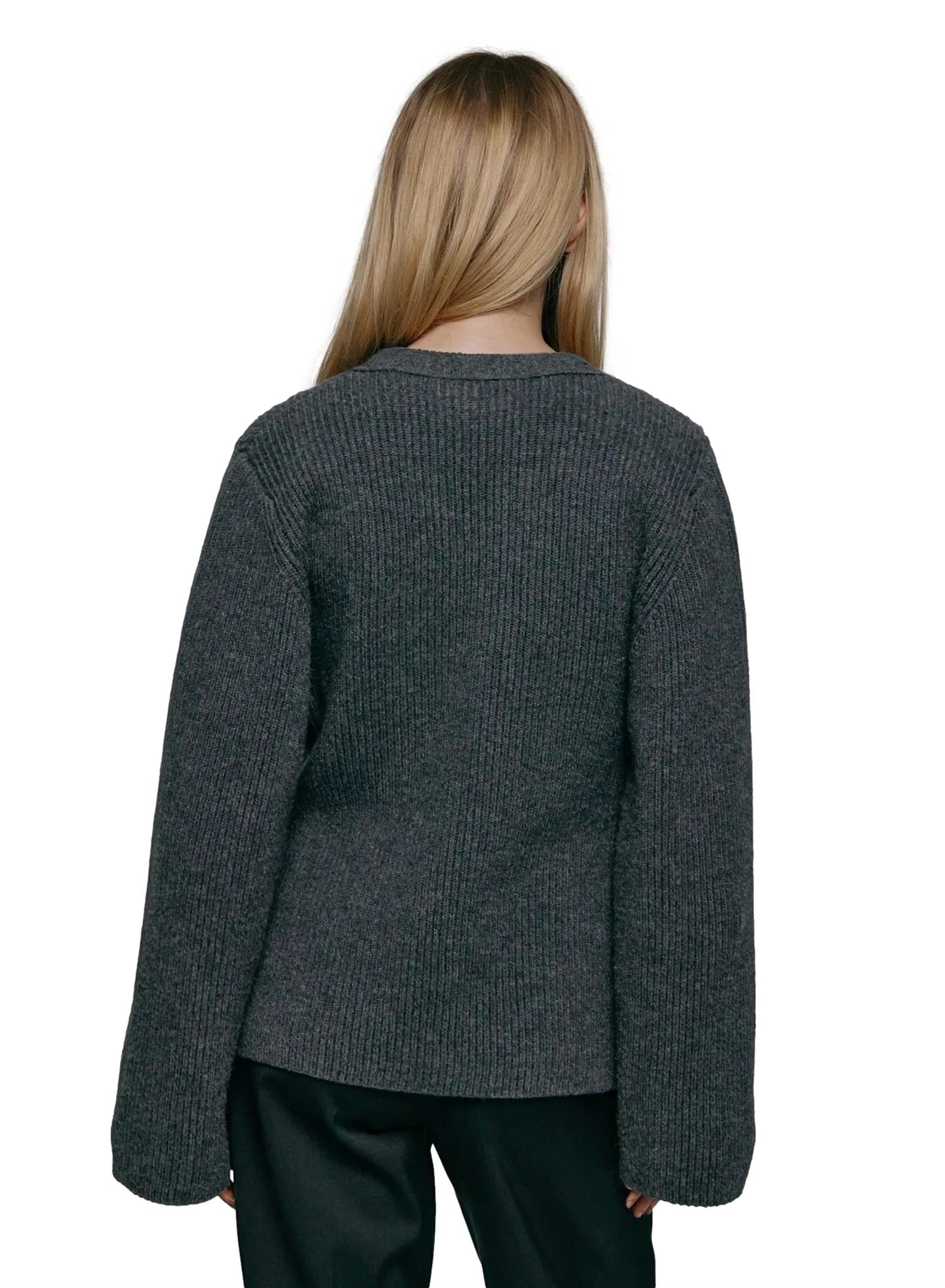 Julie Josephine Ragna Cardigan Cardigan Mørkegrå - modostore.no