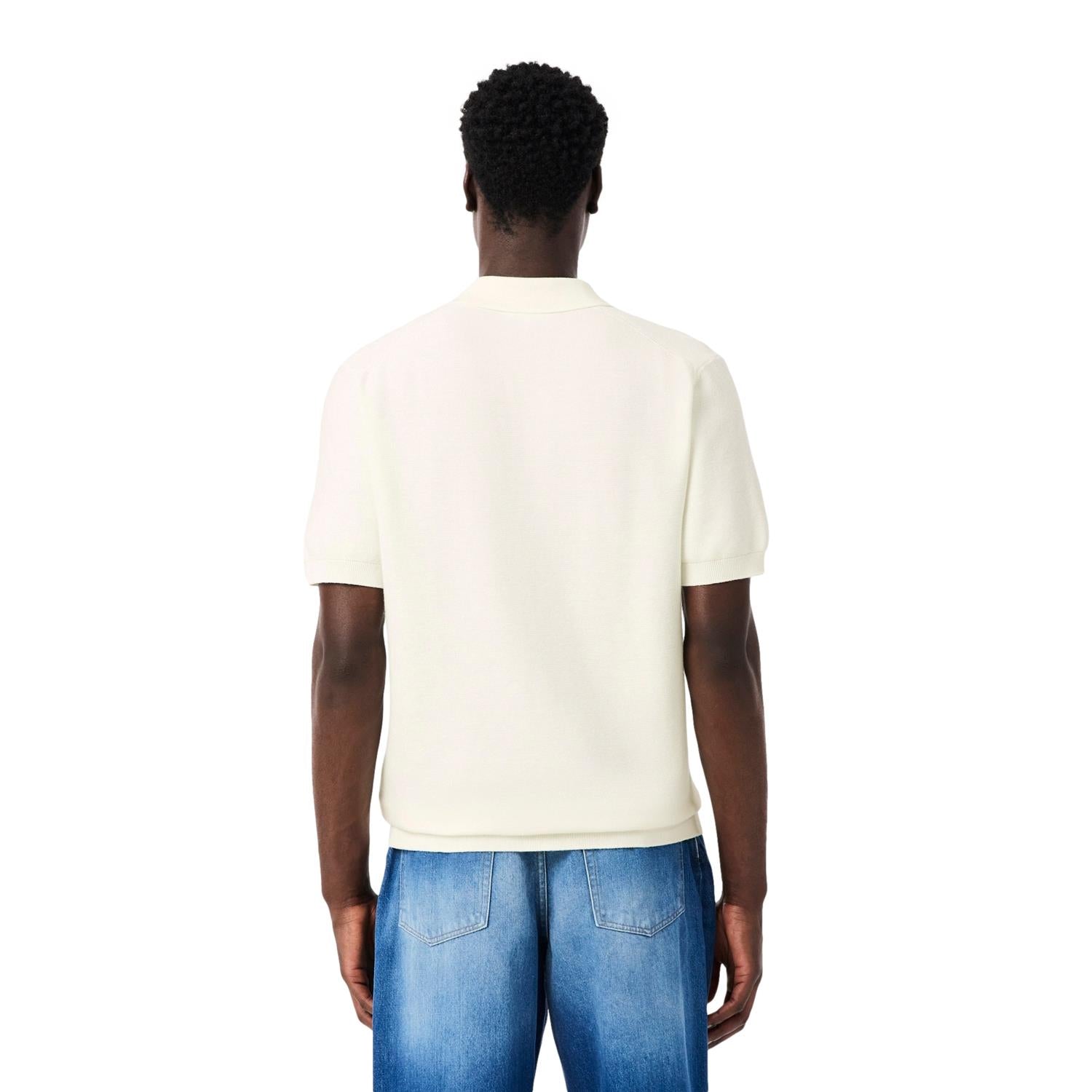 Lacoste Classic Fit Knitted Polo Shirt T-shirt Hvit - modostore.no