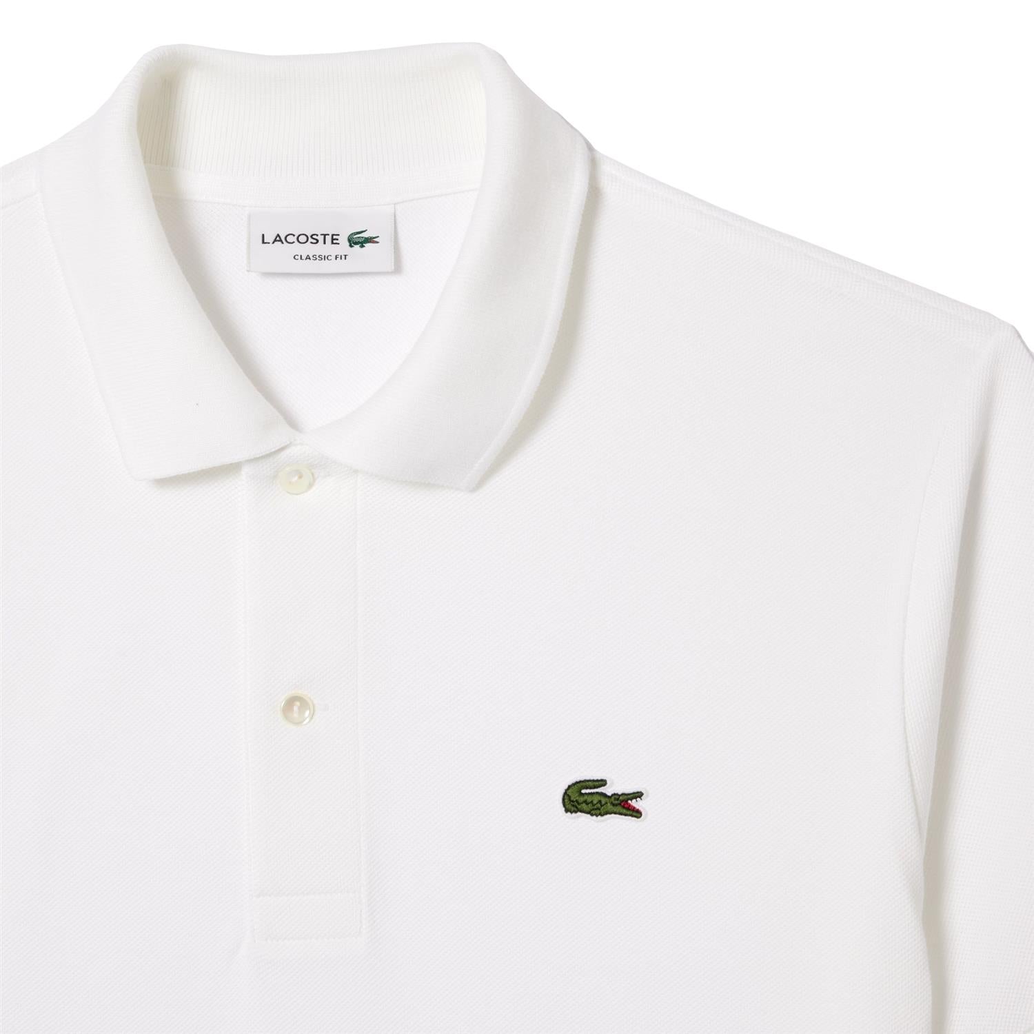 Lacoste Classic Fit Original Polo Shirt T-shirt Hvit - modostore.no