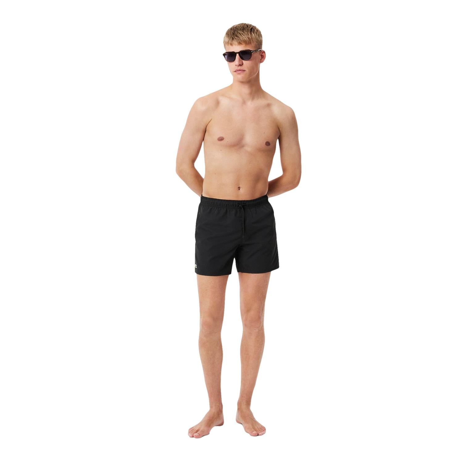 Lacoste Quick-Dry Swim Trunks Shorts Sort - modostore.no