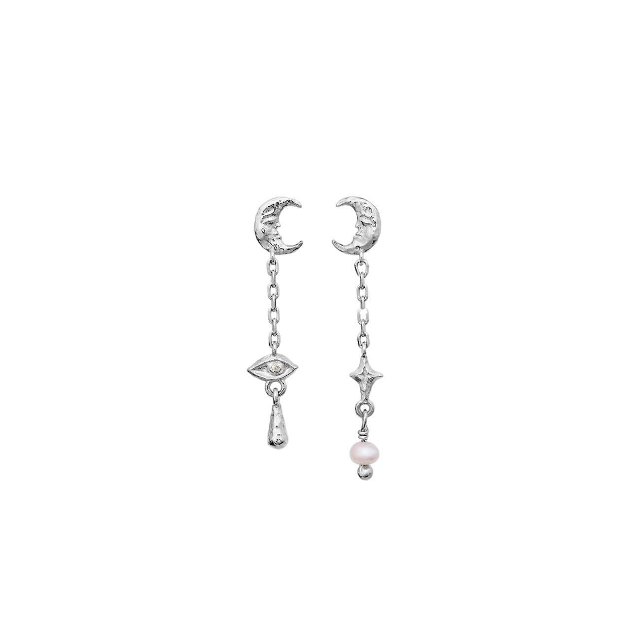 Maanesten Beatrice Earrings Øredobber Sølv - modostore.no