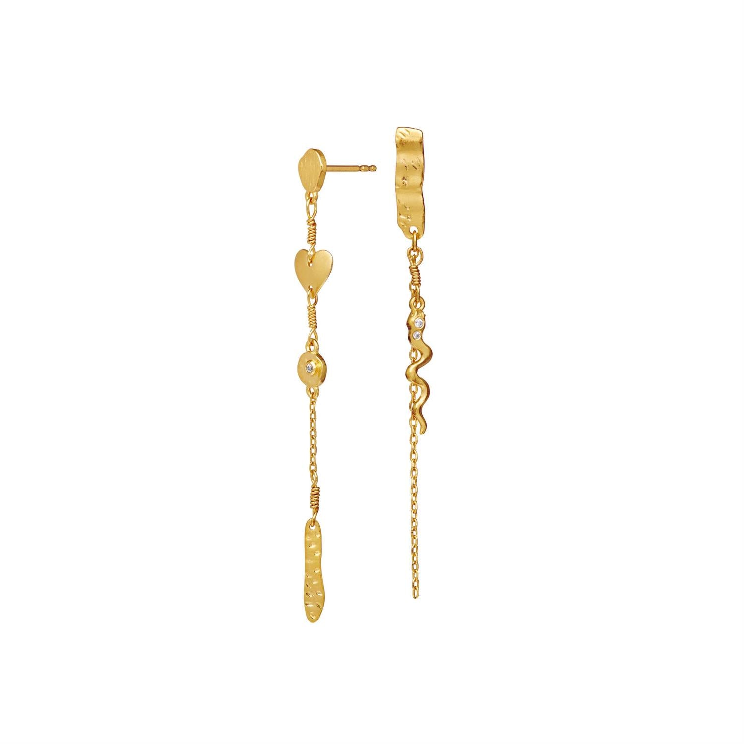 Maanesten Delfine earrings Øredobber Gull - modostore.no