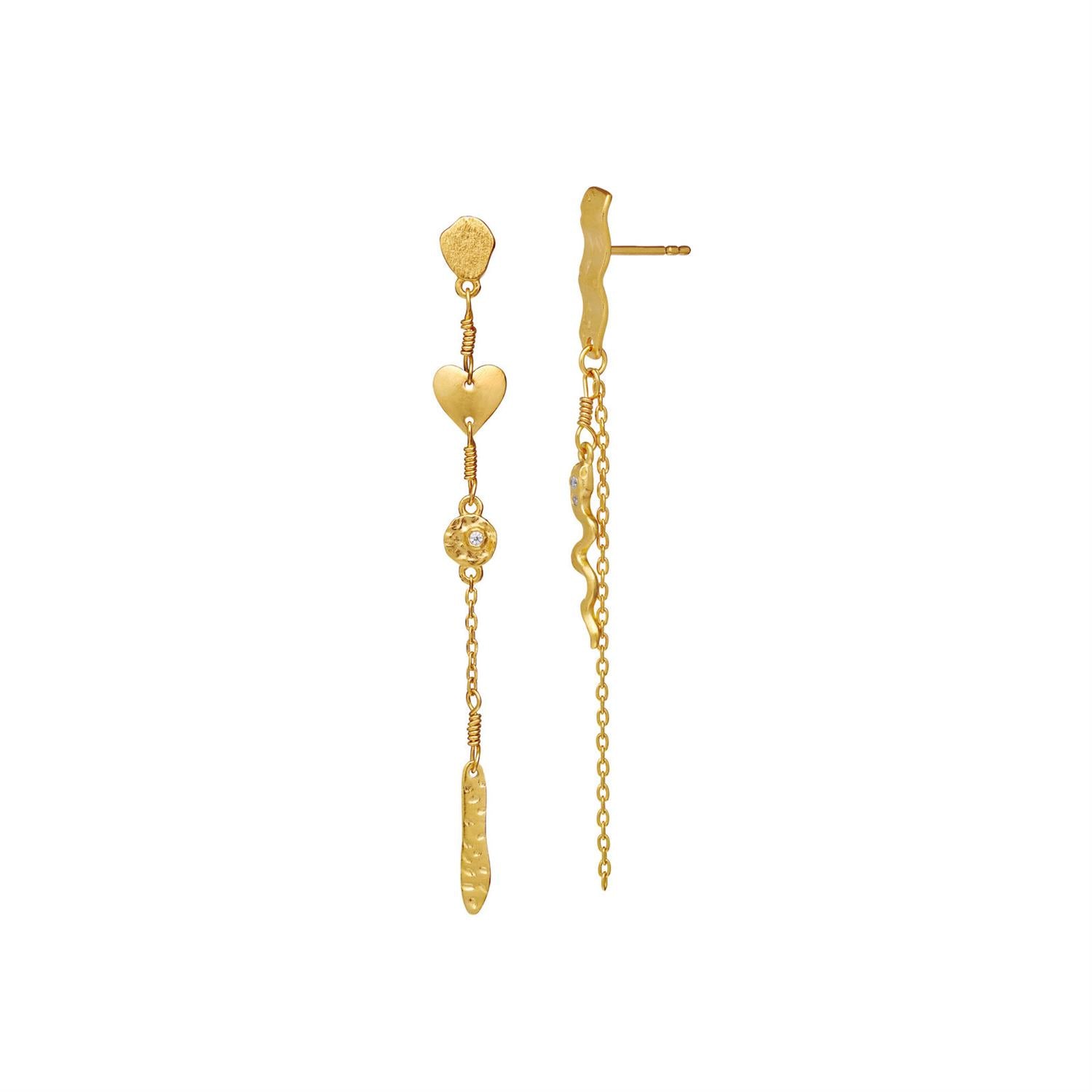 Maanesten Delfine earrings Øredobber Gull - modostore.no