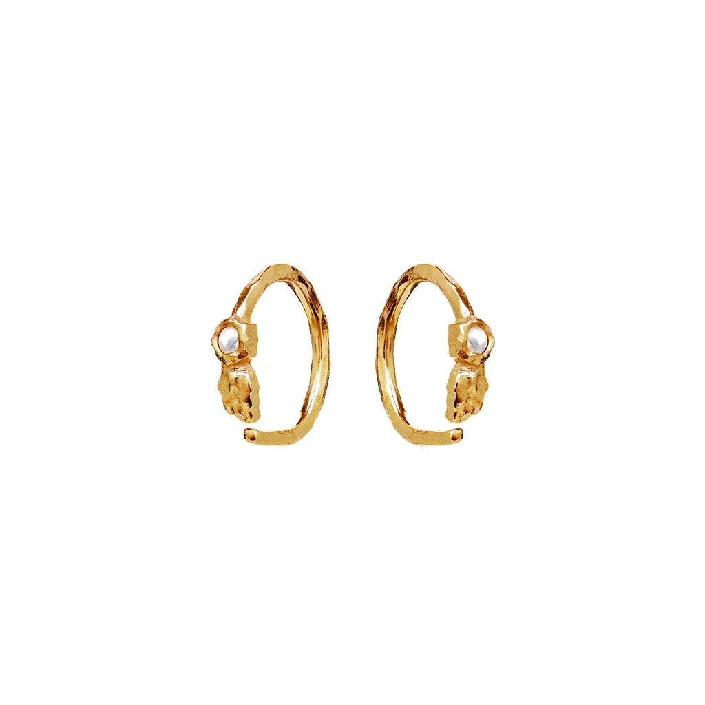 Maanesten Florus earring Øredobber Gull - modostore.no
