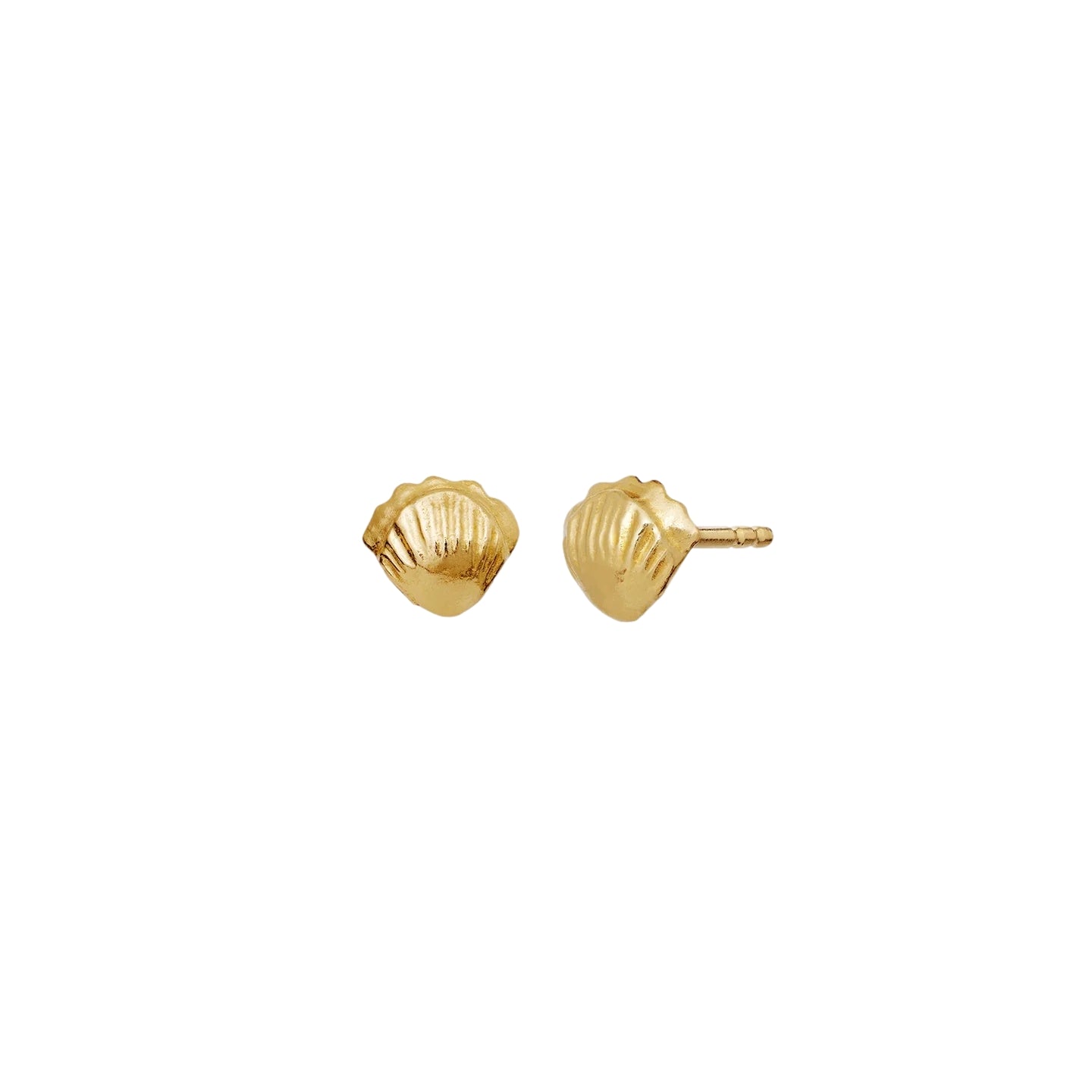 Gullfargede øredobber fra Maanesten Maurea, elegante og fine øredobber i gull med minimalistisk design.