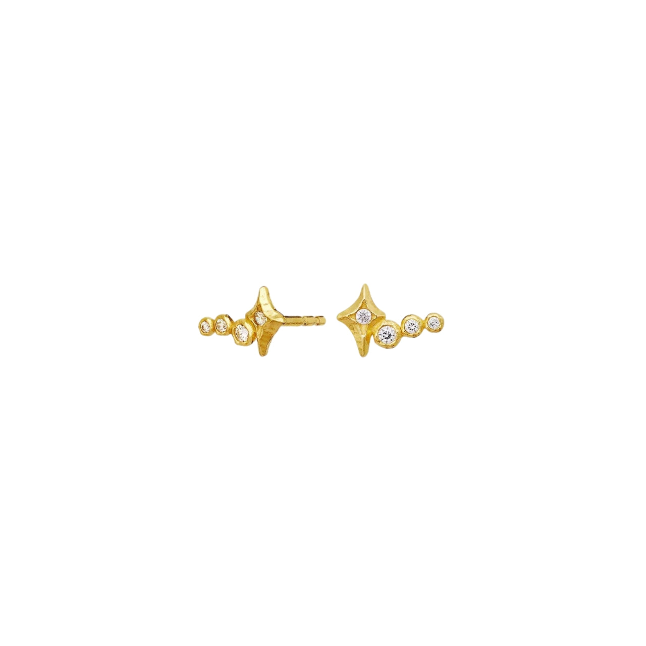 Maanesten Minna Earrings Øredobber Gull - modostore.no