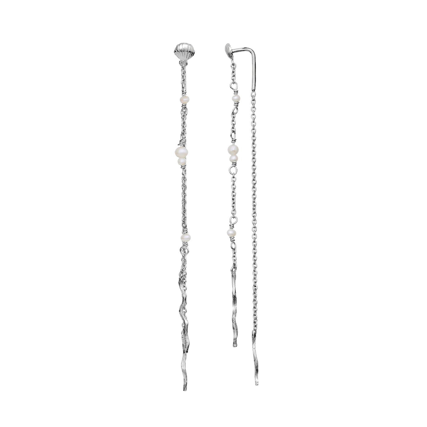 Maanesten Sirena Earrings Øredobber Sølv - modostore.no