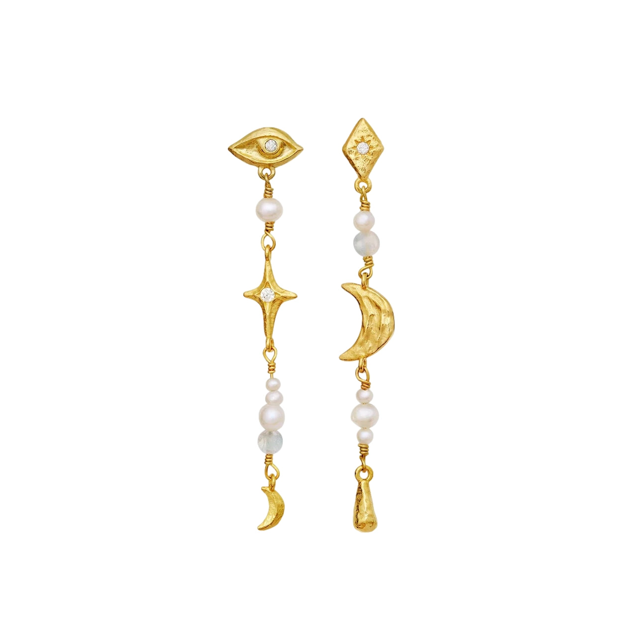 Maanesten Sissone Earrings Øredobber Gull - modostore.no