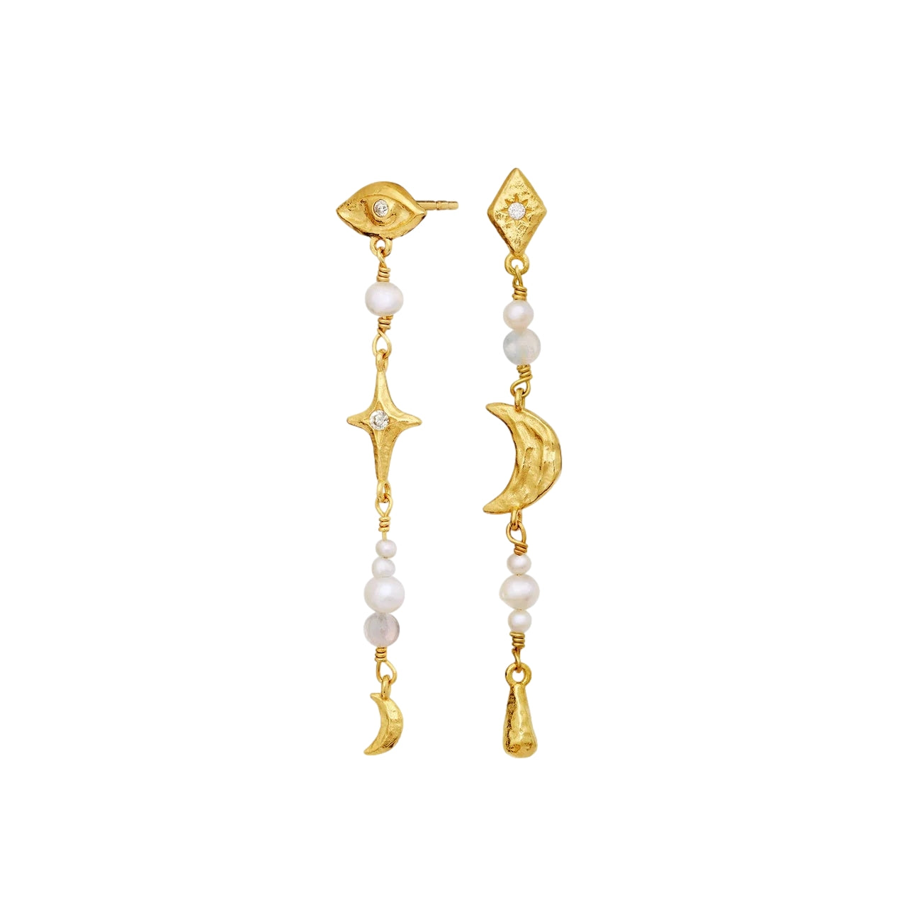 Maanesten Sissone Earrings Øredobber Gull - modostore.no