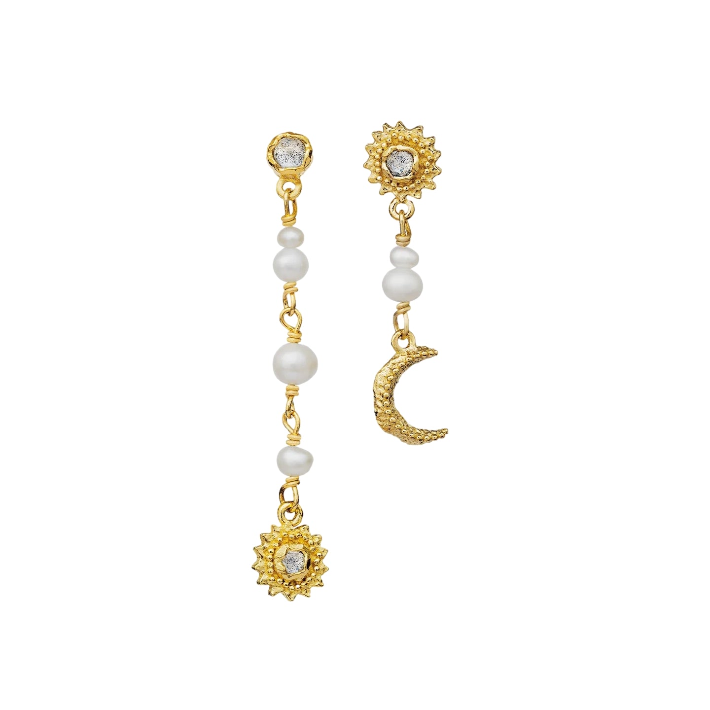 Maanesten Sunniva Earring Øredobber Gull - modostore.no